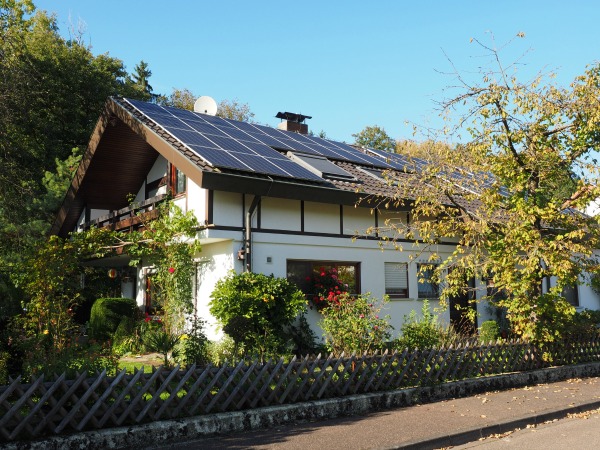 solar panels on home